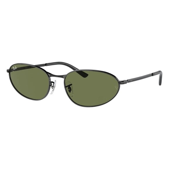 New RAY-BAN Black Rectangle RB3734 002/B1 Sunglasses Women - Picture 1 of 6